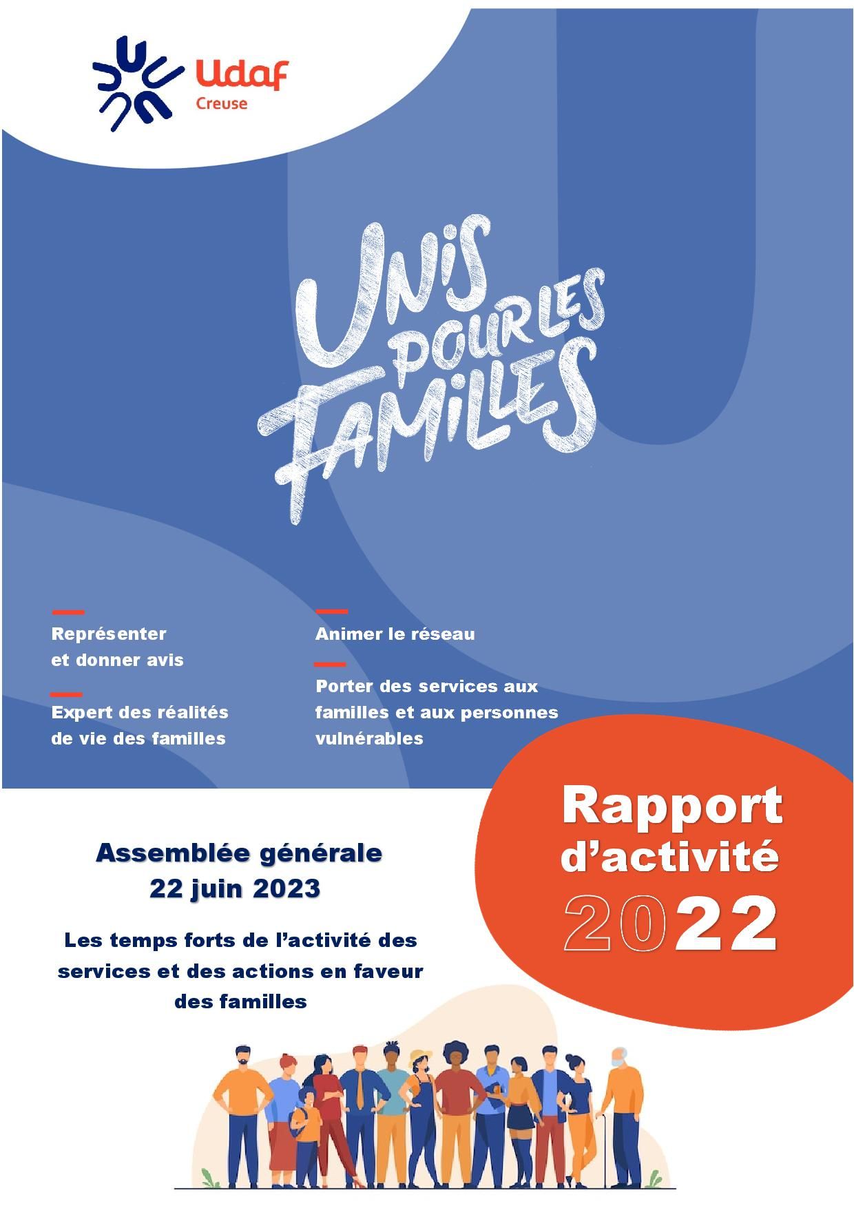 Rapport d'activité 2022 - Udaf 23 Creuse