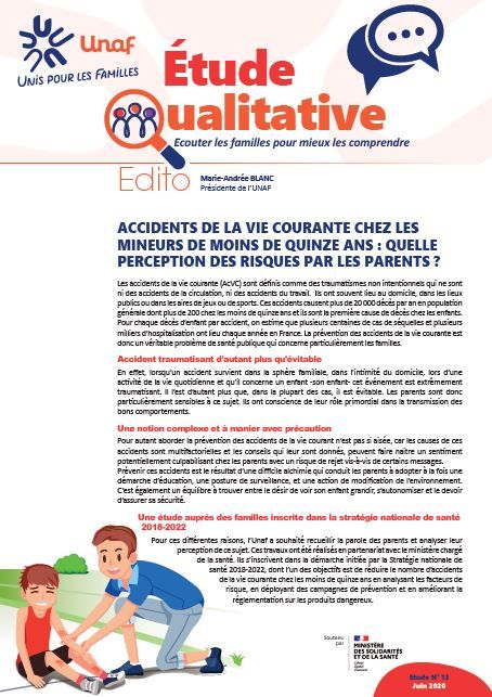 Accidents de la vie courante chez les mineurs de mons de 15 ans